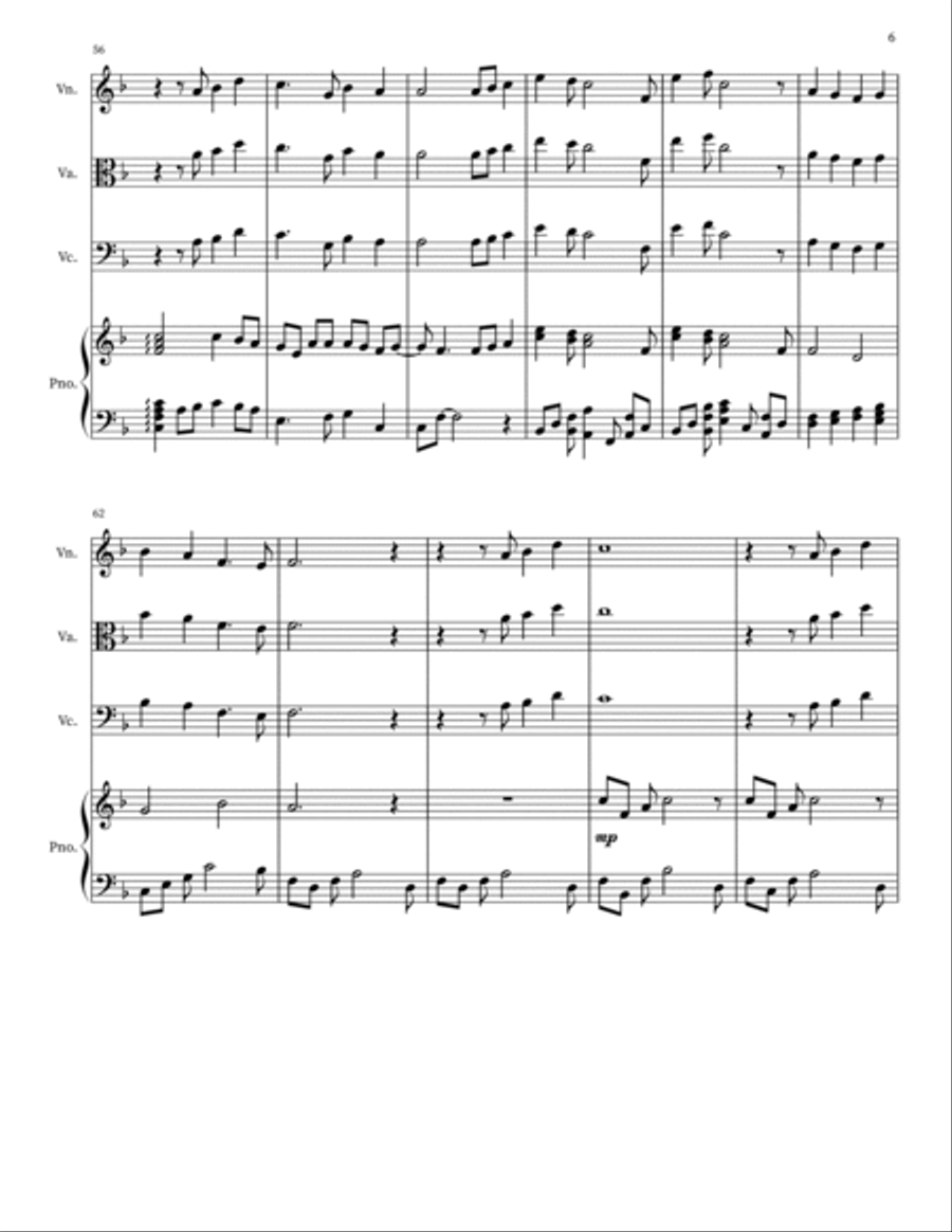 A Whole New World String Duet scores gallery preview page 6