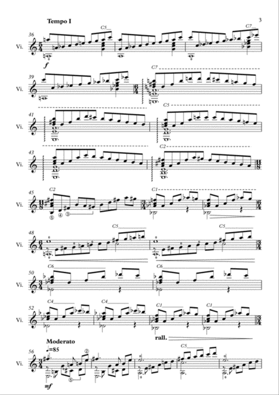 SONATINA FOR GUITAR- Danilo Lamas Classical Guitar scores gallery preview page 3