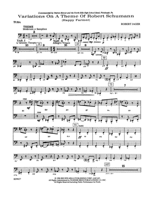 Variations on a Theme of Robert Schumann: Tuba