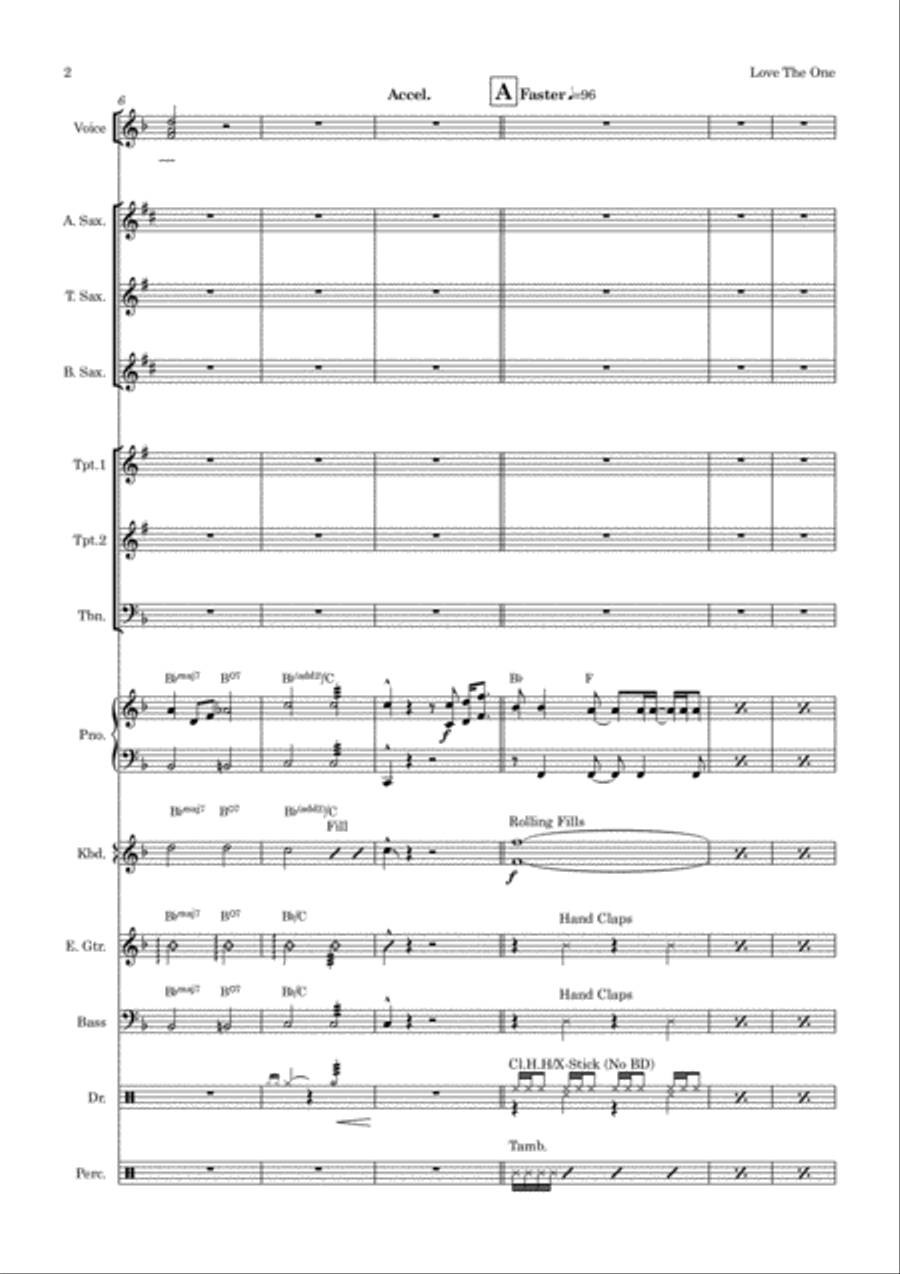 Love The One You're With Tenor Saxophone scores gallery preview page 2