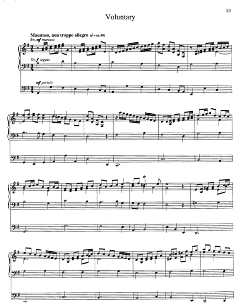 Partita on Westminster Abbey Organ scores gallery preview page 4