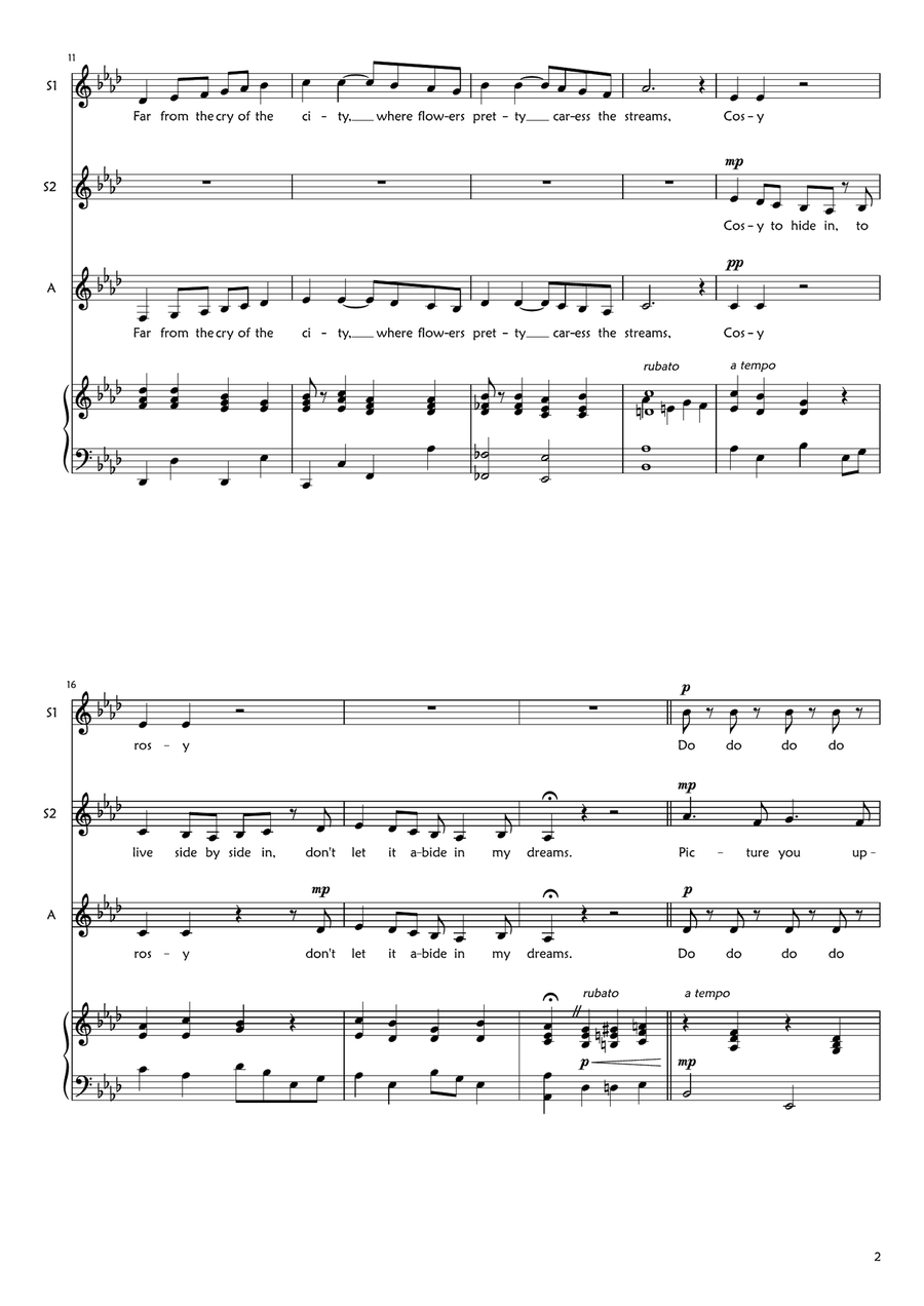 Tea for Two SSA scores gallery preview page 2
