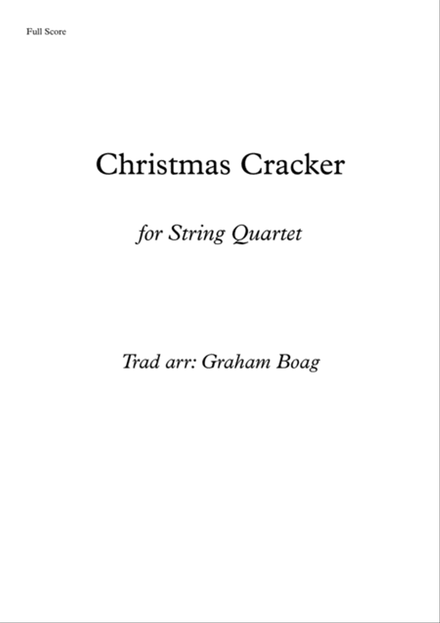 A Christmas Cracker for String Quartet String Quartet scores gallery preview page 1