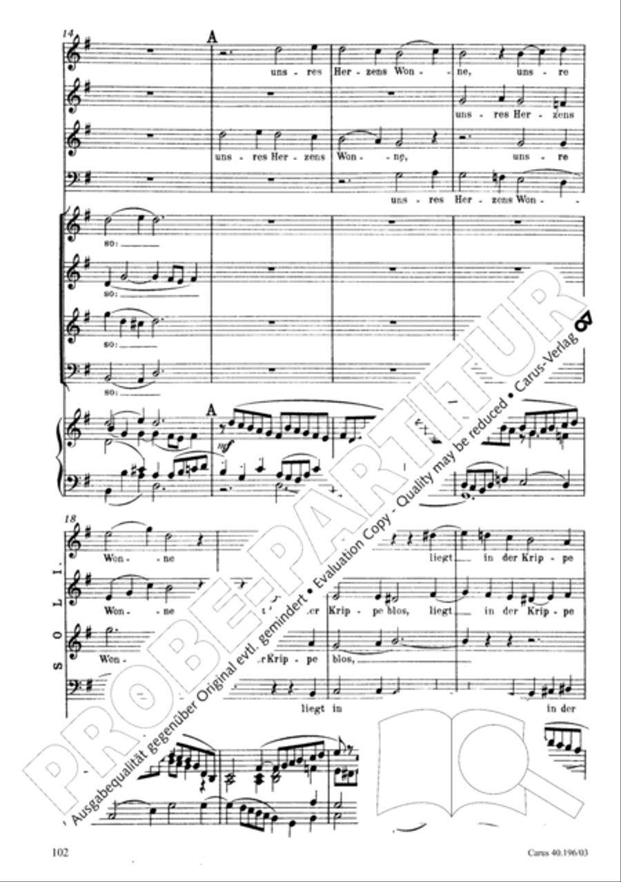 Die Geburt Christi Die Geburt Christi SSA scores gallery preview page 103