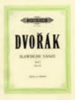 Book cover for Slavonic Dances for Piano Duet, Vol. 1