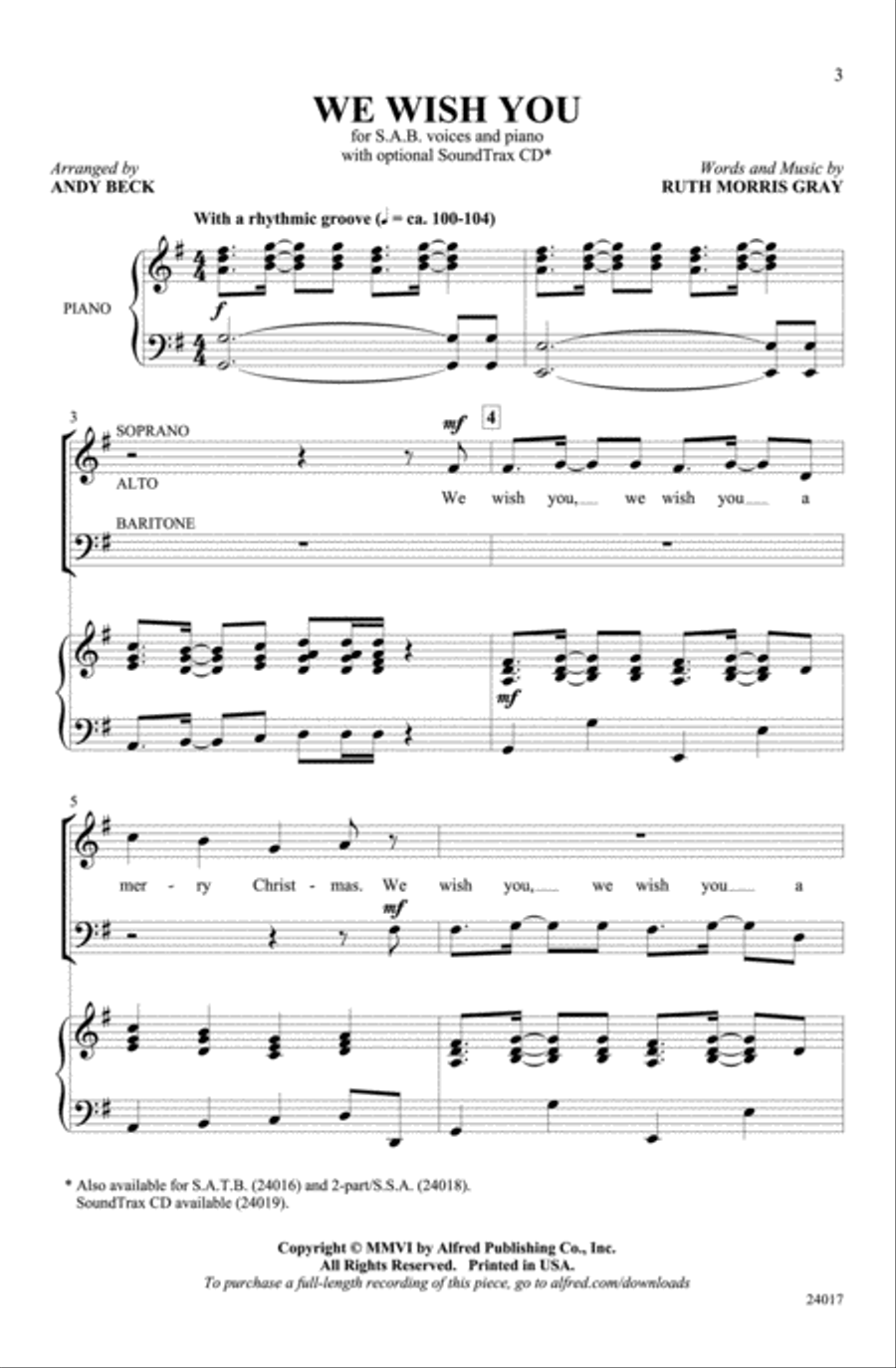 We Wish You 3-Part scores gallery preview page 2