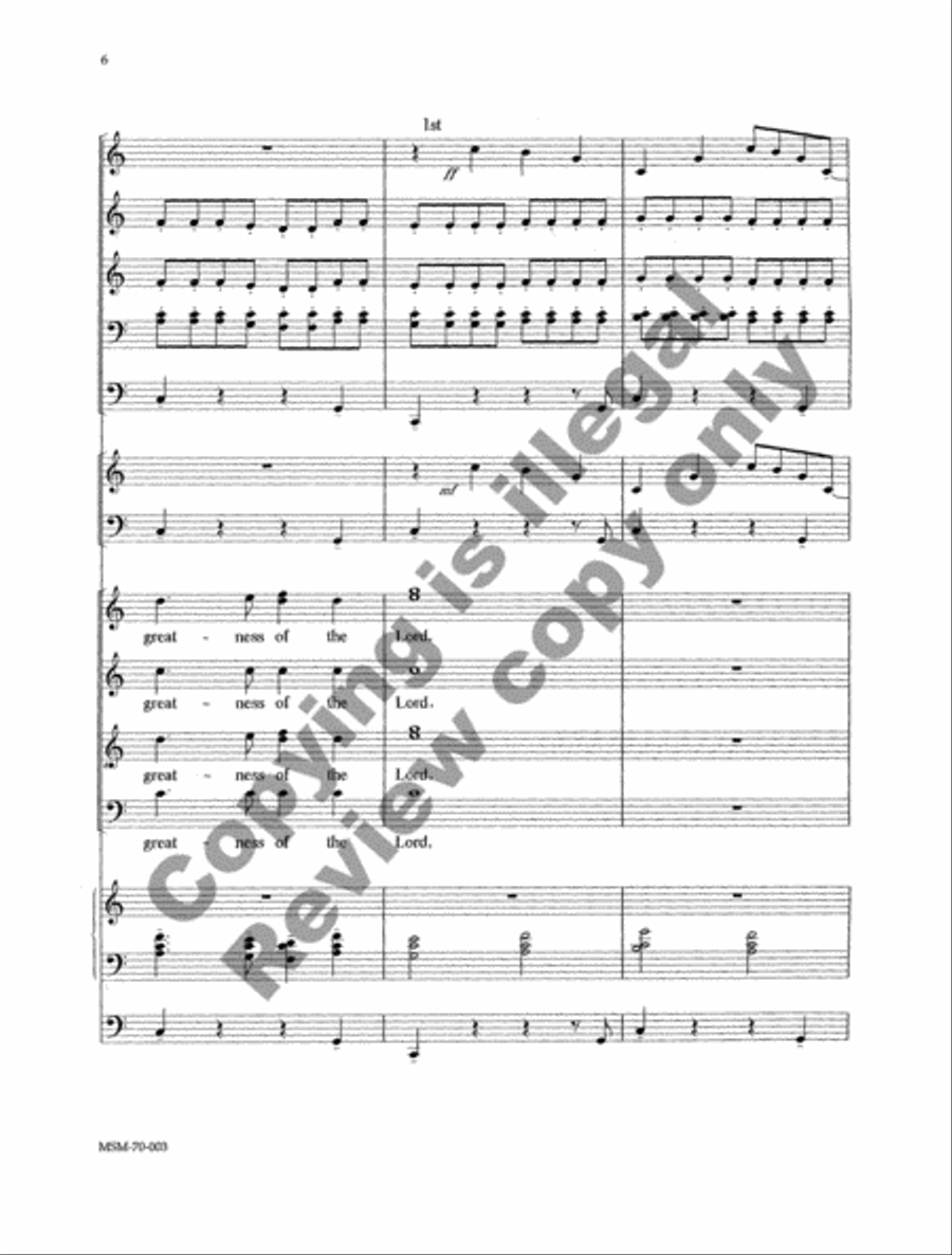 Magnificat (Full Score) Magnificat (Full Score) Choir scores gallery preview page 6