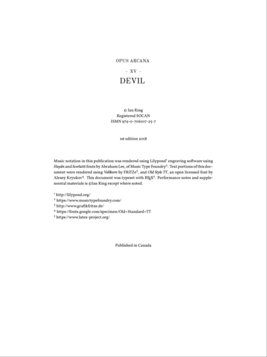 Ian Ring - Opus Arcana - 15 - Devil Piano Solo scores gallery preview page 2