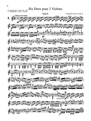 Book cover for Mazas: Six Duets, Op. 39 - Duet No. 4 (Violin II)