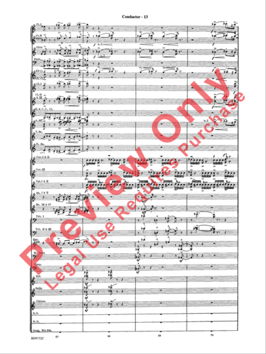 Symphonic Movement Concert Band scores gallery preview page 15