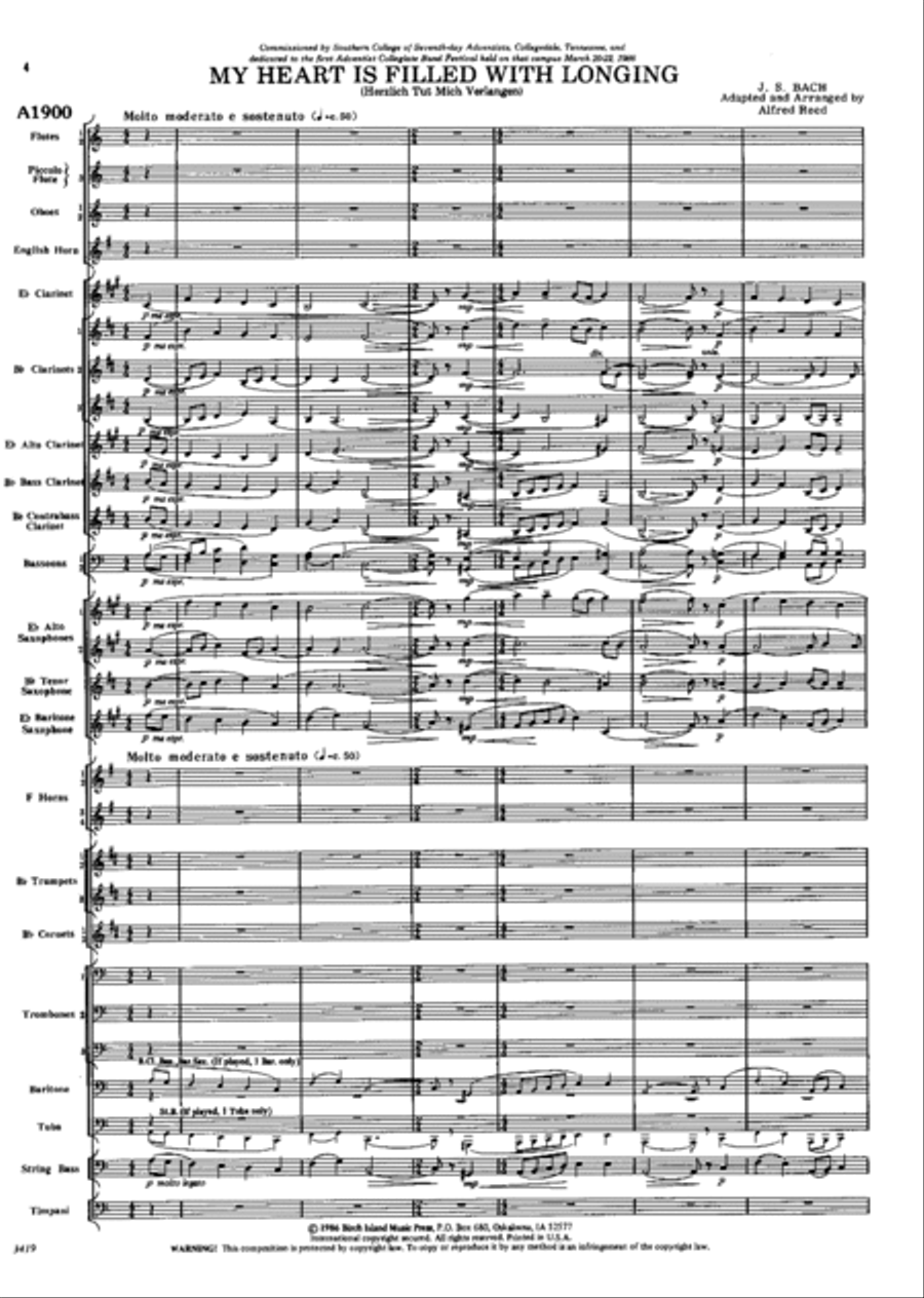 My Heart Is Filled With Longing Concert Band scores gallery preview page 4