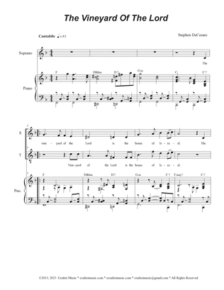 The Vineyard Of The Lord (Duet for Soprano and Tenor solo)