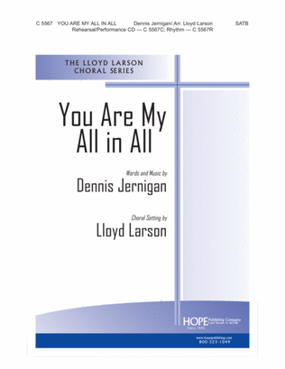 Book cover for You Are My All in All