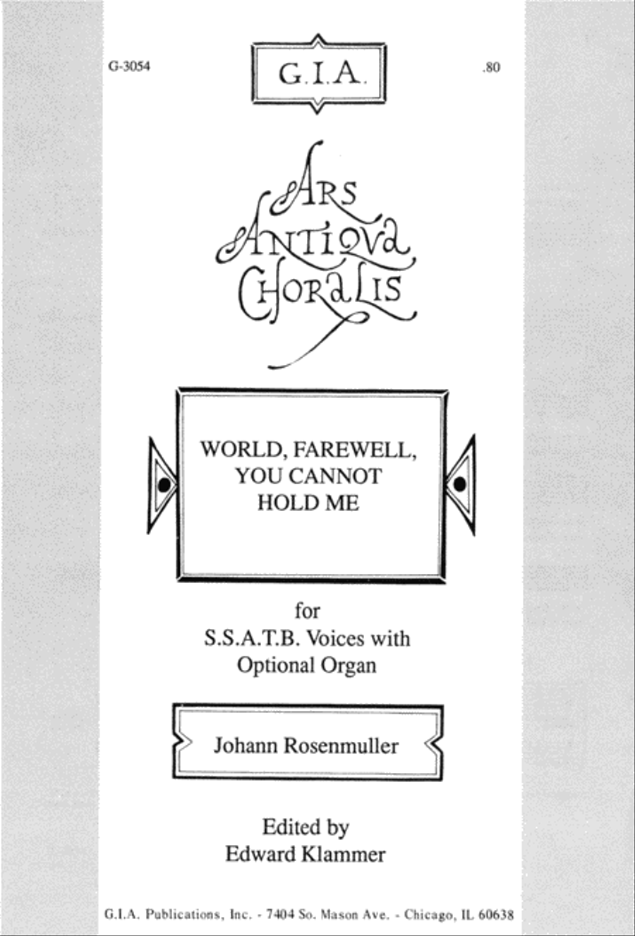 World, Farewell, You Cannot Hold Me SSATB scores gallery preview page 1