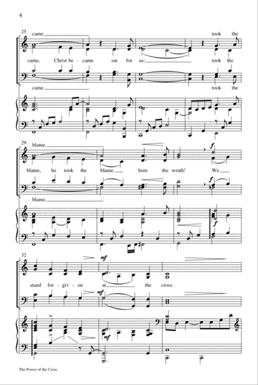 The Power of the Cross The Power of the Cross 4-Part scores gallery preview page 4