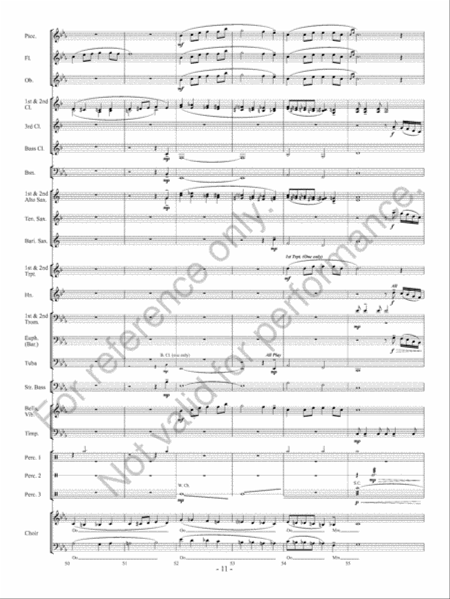 Takeda Lullaby Concert Band scores gallery preview page 13