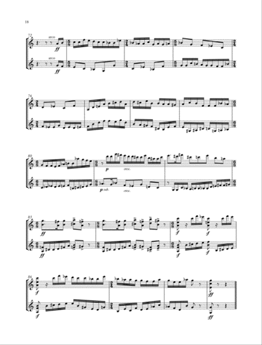 Eight Duos String Duet scores gallery preview page 4