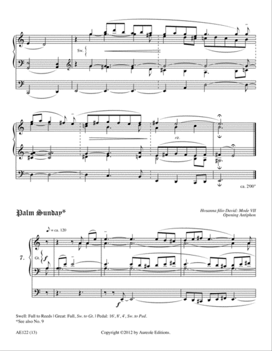 A Gregorian Liturgical Year for Organ, Volume 2 Organ scores gallery preview page 5