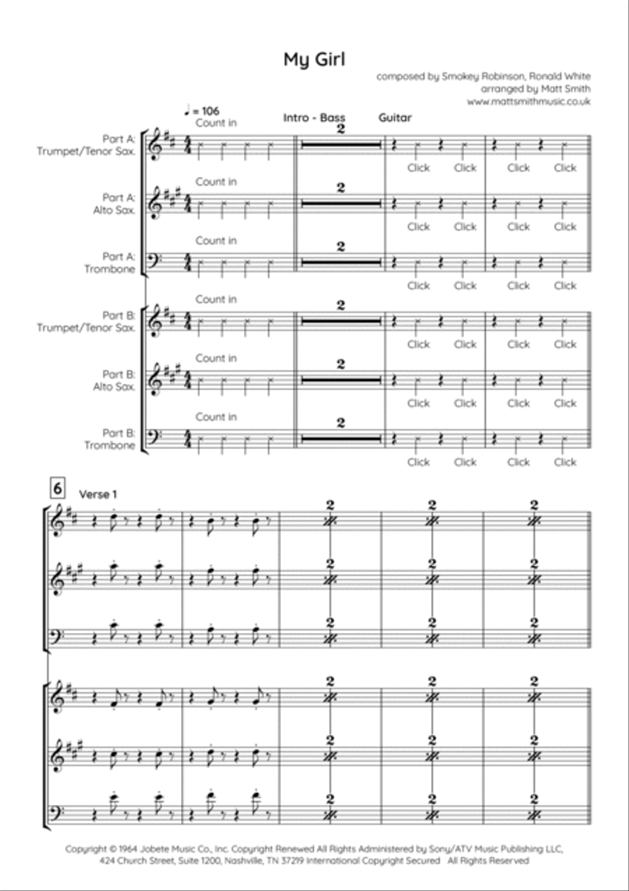 My Girl Voice scores gallery preview page 3