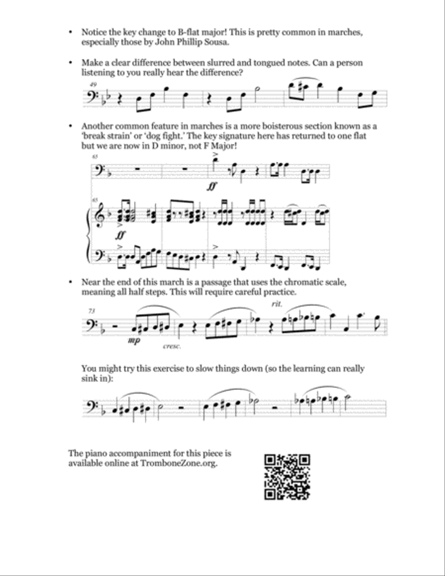 Concert Piece #4: March Trombone Solo scores gallery preview page 4
