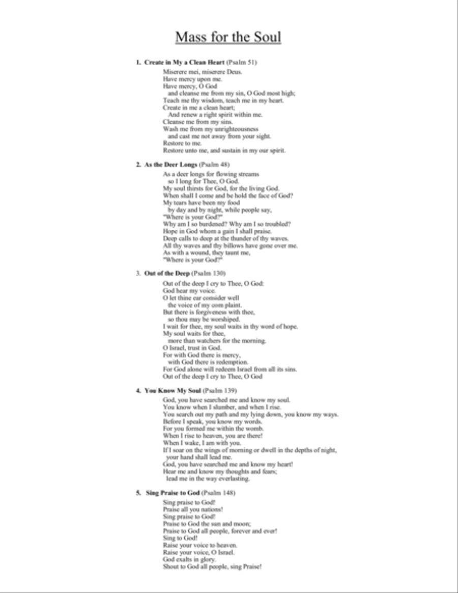 Mass for the Soul 4-Part scores gallery preview page 3