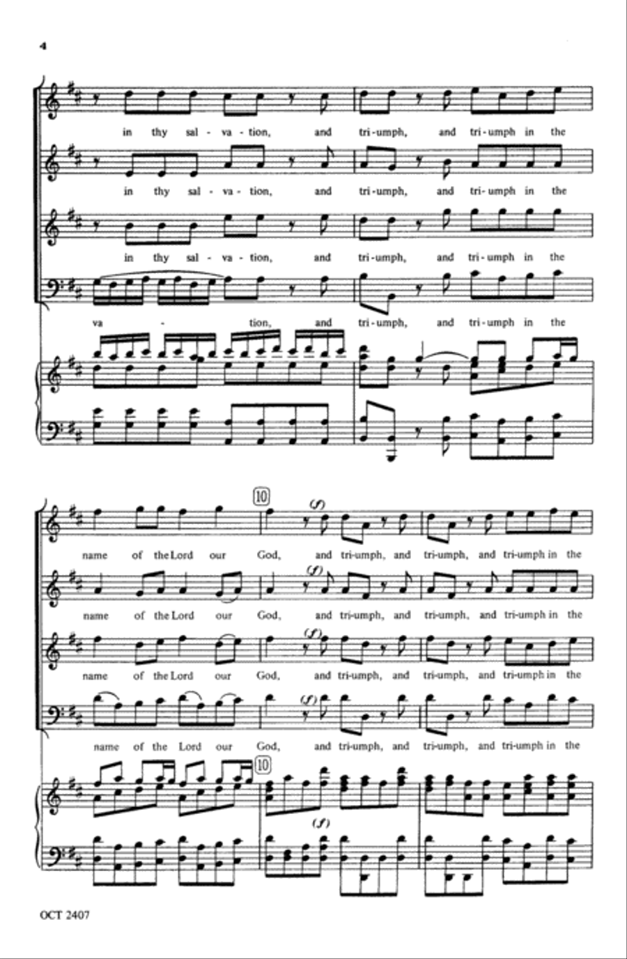 We Will Rejoice in Thy Salvation 4-Part scores gallery preview page 4