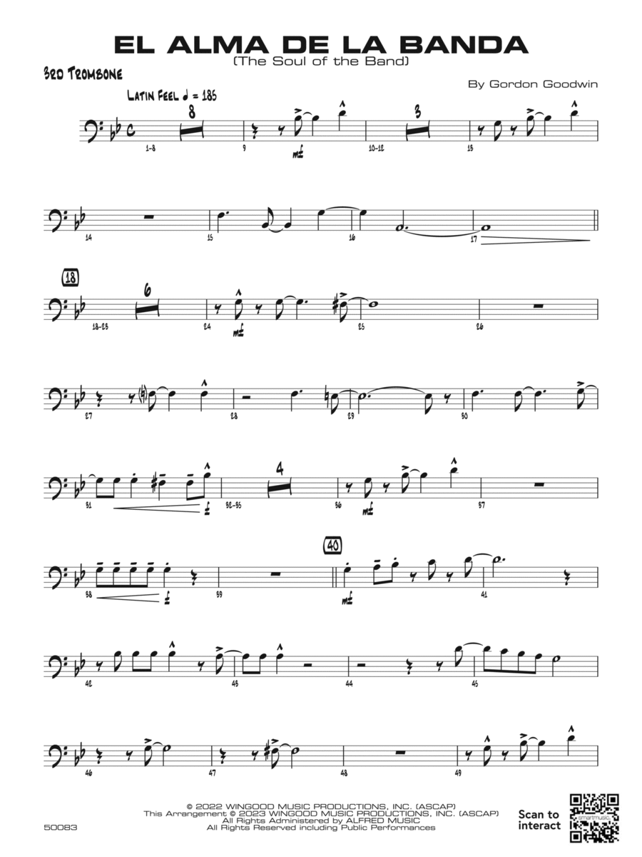 El Alma de la Banda: 3rd Trombone Jazz Ensemble scores gallery preview page 1