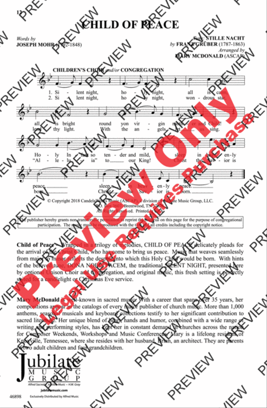 Child of Peace Child of Peace 4-Part scores gallery preview page 12