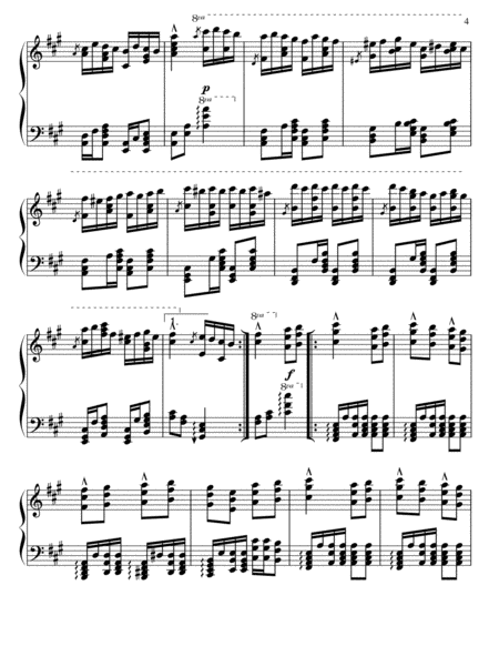 Turkish March (Rondo Alla Turca)-Ragtime Piano Arrangement image number null
