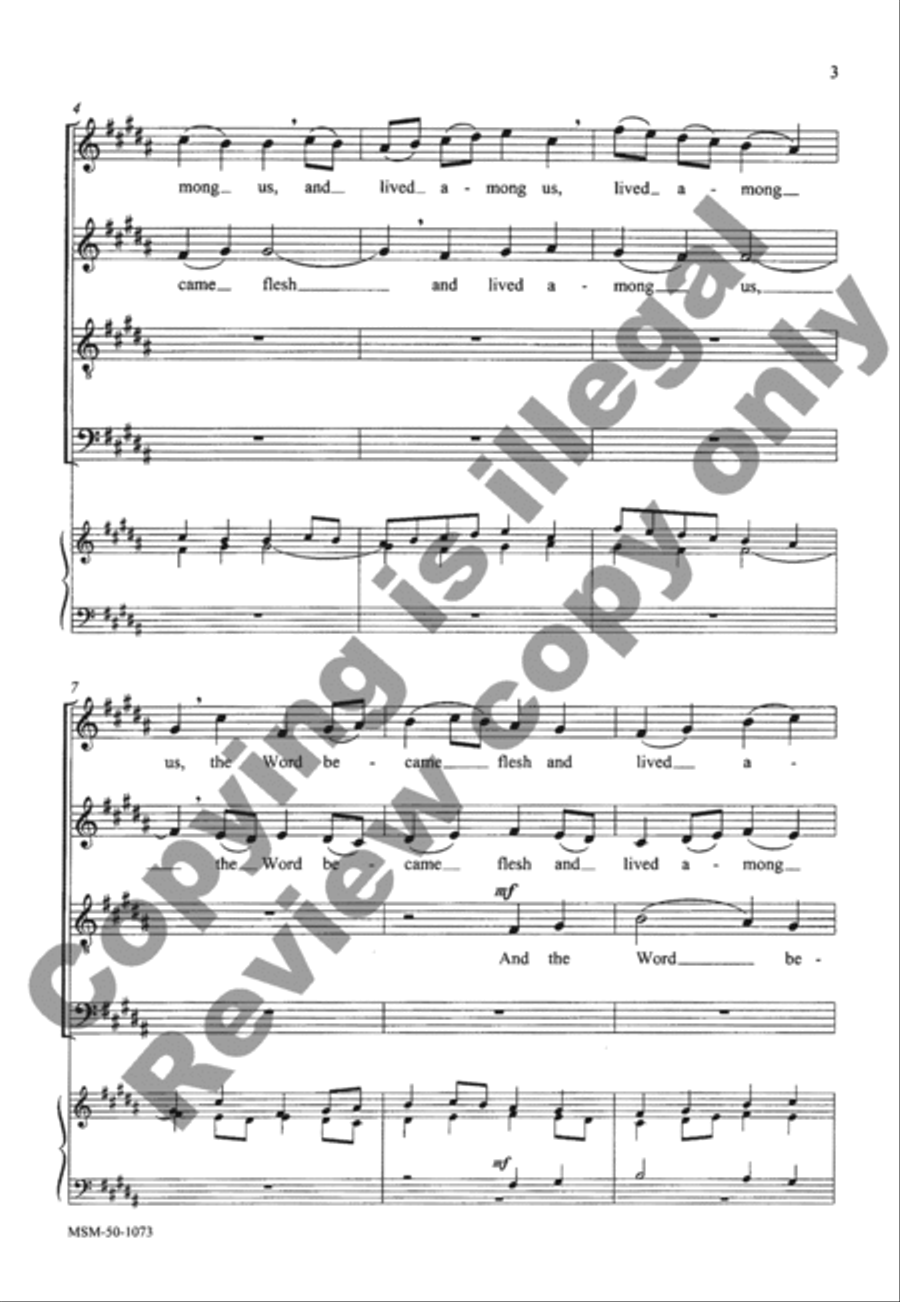 And the Word Became Flesh 4-Part scores gallery preview page 10
