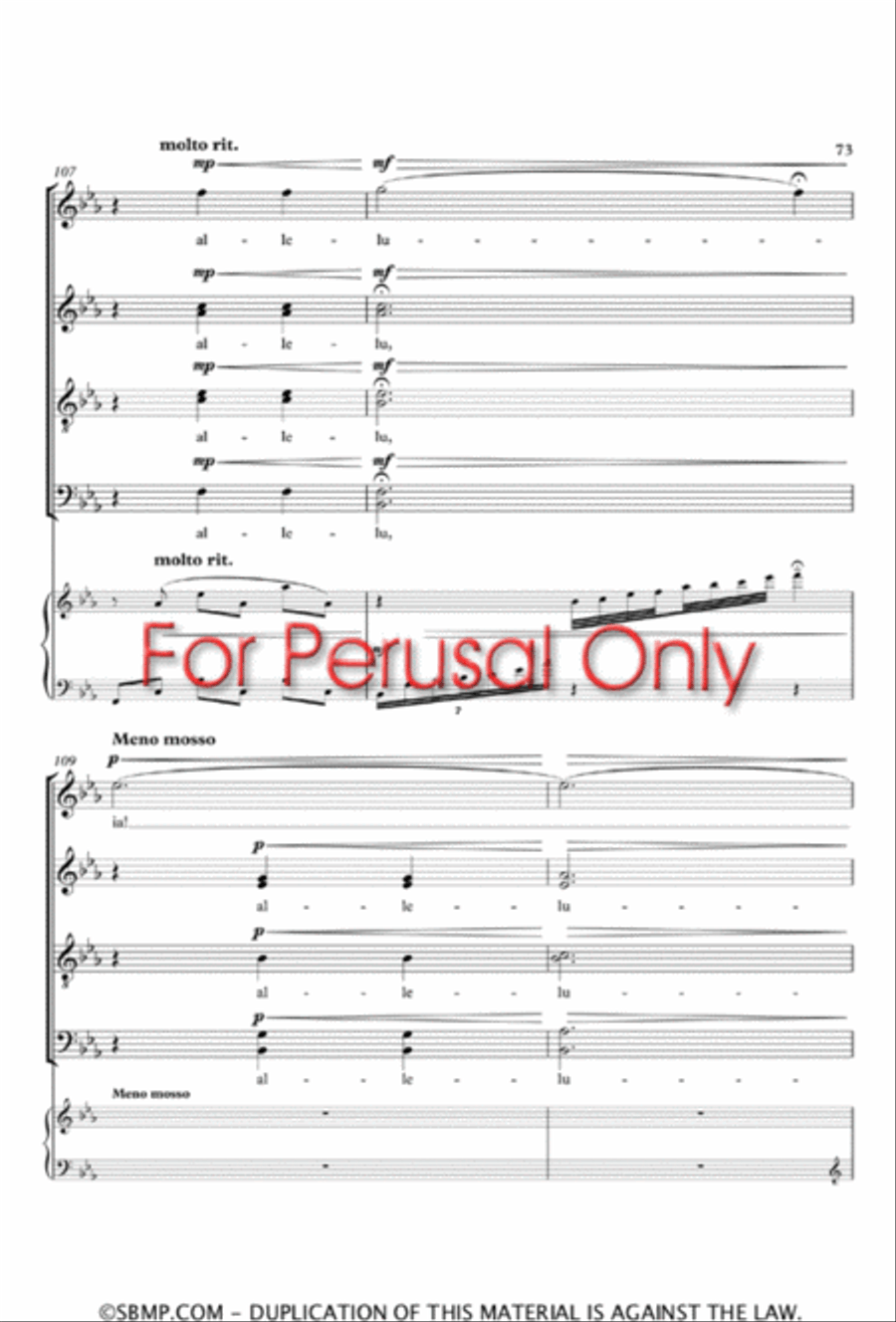 The Christmas Alleluias - SATB divisi Choral Book Divisi scores gallery preview page 74