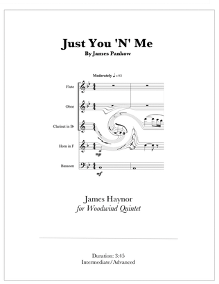 Book cover for Just You 'n' Me