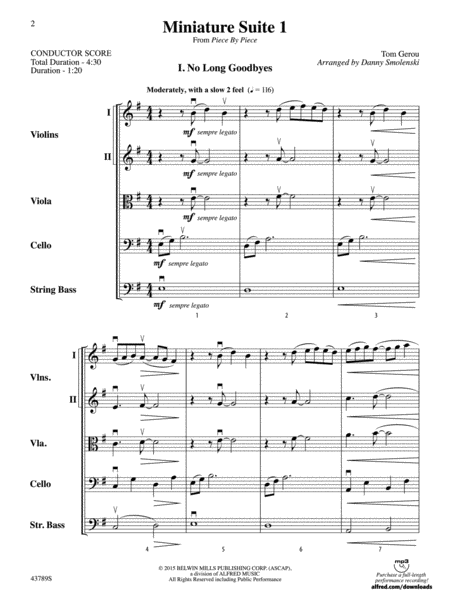 Miniature Suite 1: Score