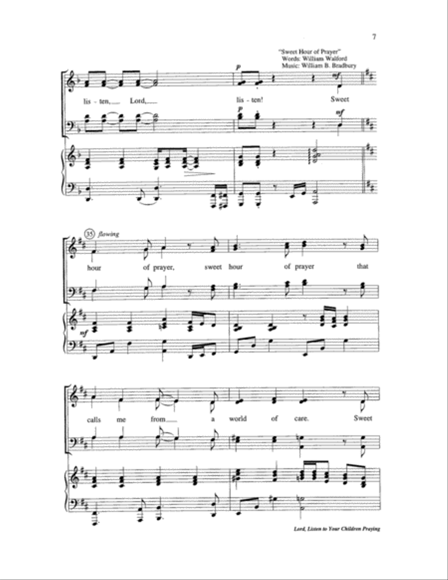 Lord, Listen to Your Children Praying Choir scores gallery preview page 7