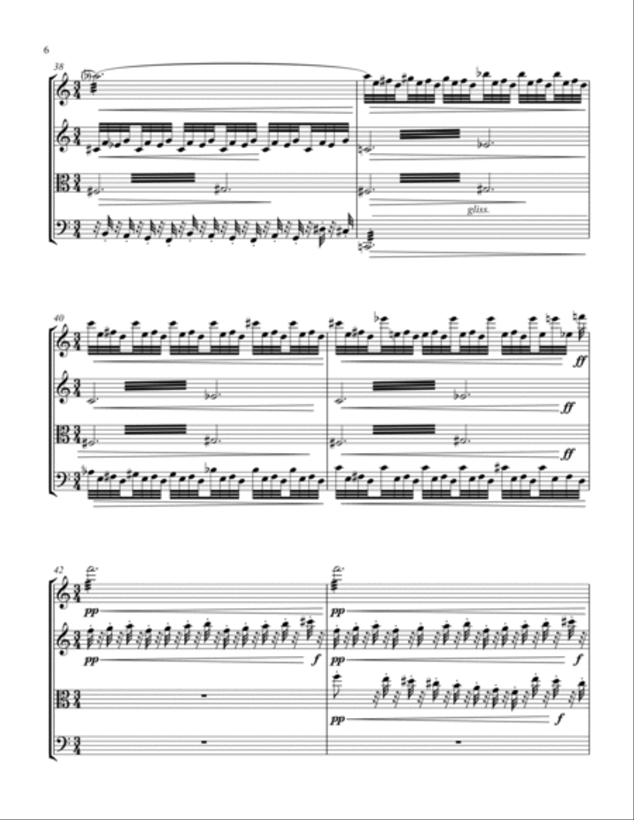 Crystal Bridge String Quartet scores gallery preview page 6