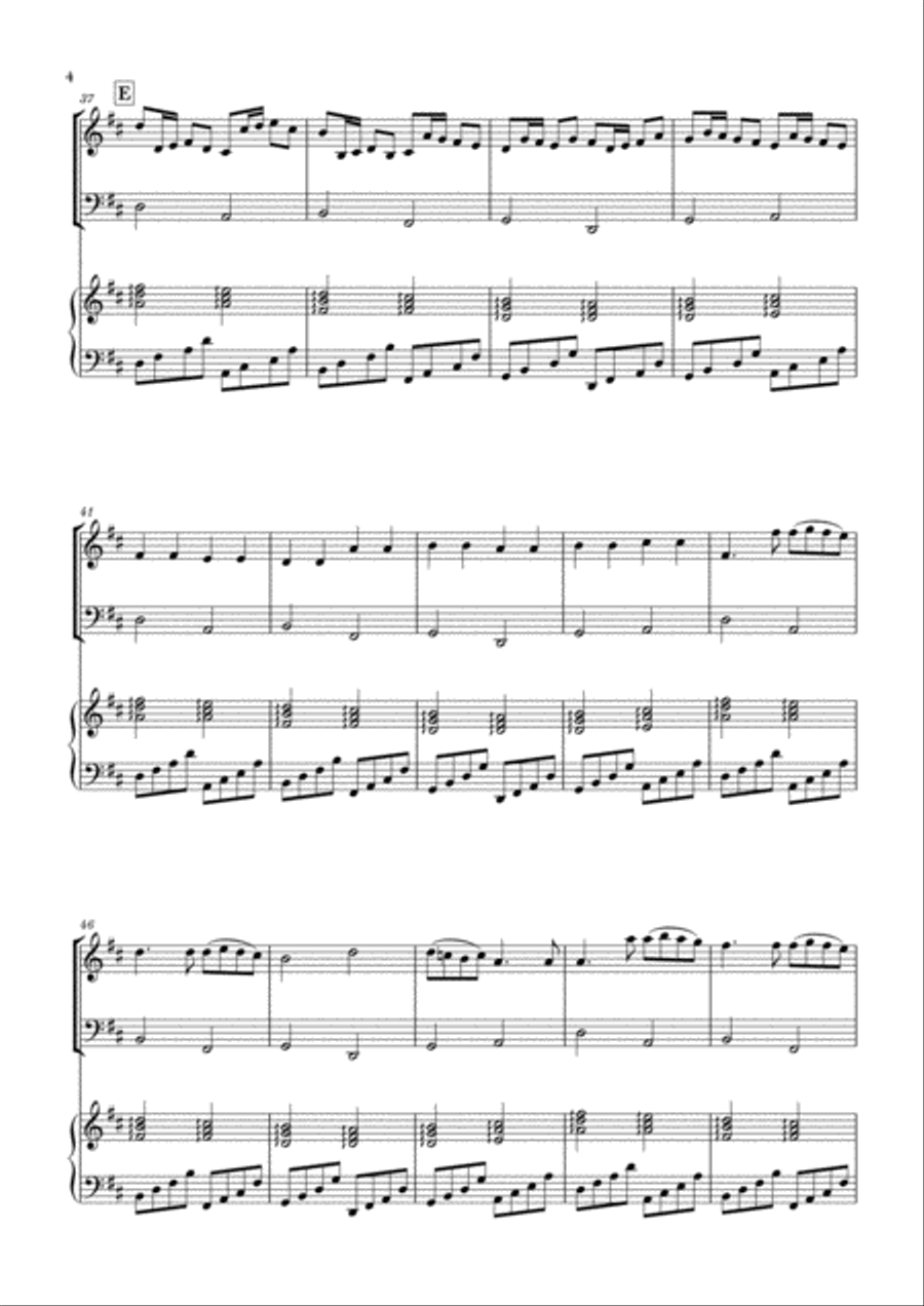 Canon in D for Oboe, Cello and Piano Small Ensemble scores gallery preview page 4