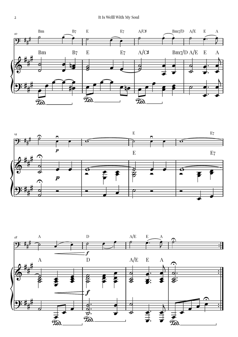 It Is Well With My Soul Chamber Music scores gallery preview page 2