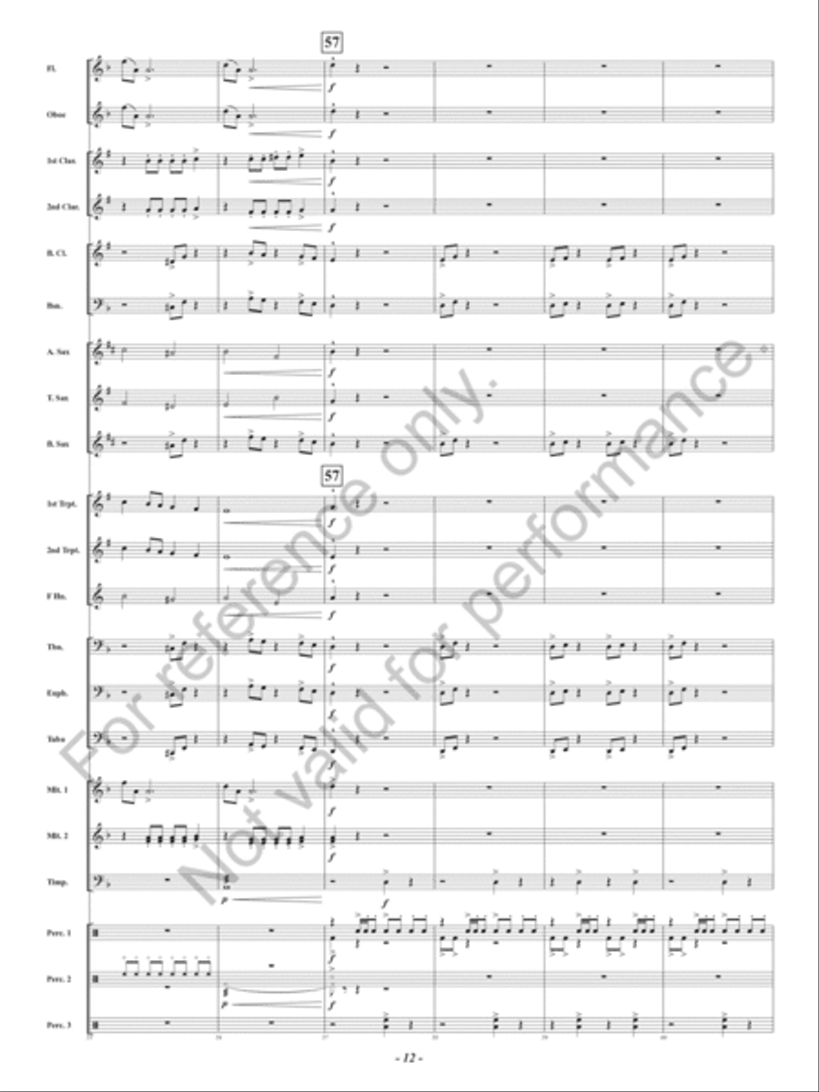 Dragonflight at Dawn Concert Band scores gallery preview page 13