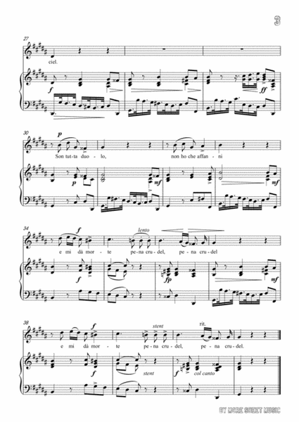 Scarlatti-Son Tutta Duolo in g sharp minor,for Voice and Piano image number null