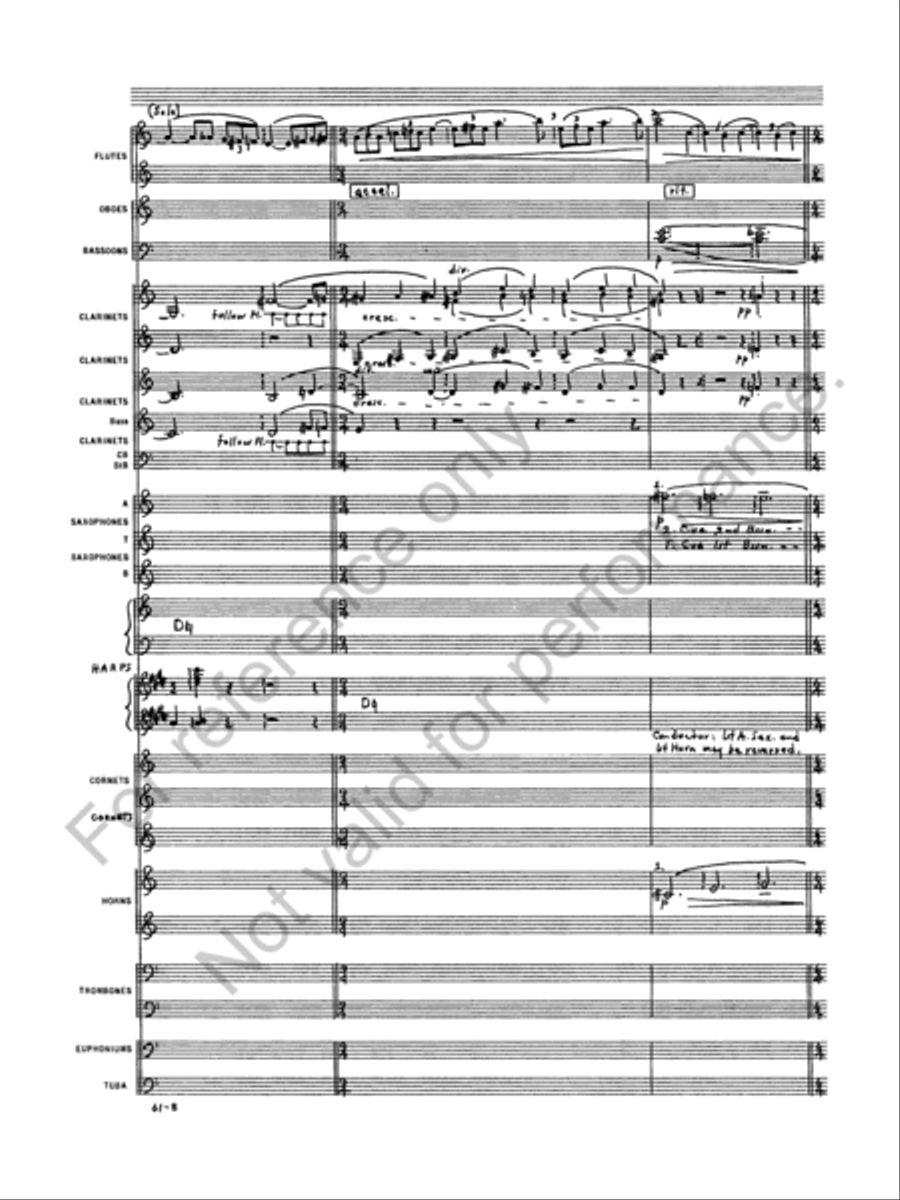 Prelude to the Afternoon of a Faun Concert Band scores gallery preview page 10