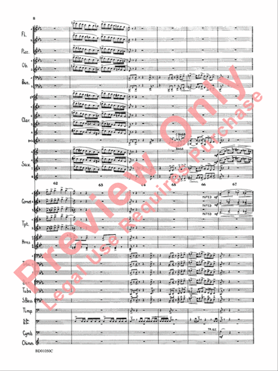 Trittico Concert Band scores gallery preview page 11