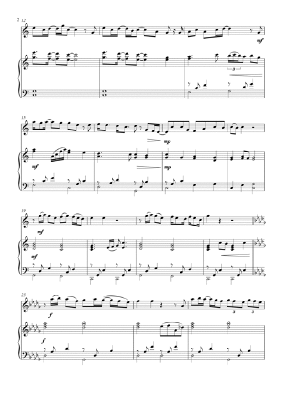 One More Sleep 'til Christmas Flute scores gallery preview page 2