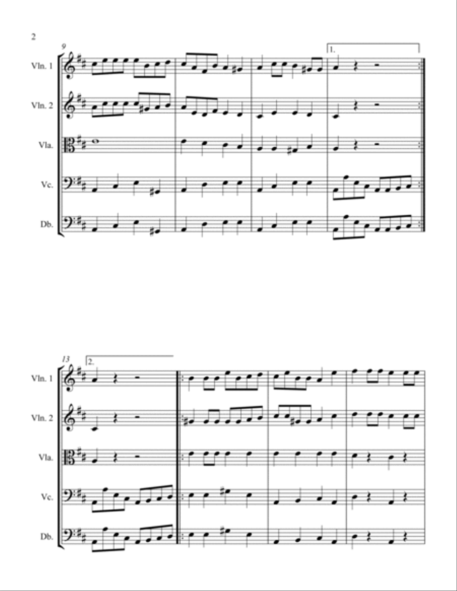 General Bulow (Easy) String Orchestra scores gallery preview page 2