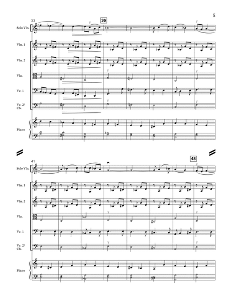 Aria (Cantilena) (arr. Jamin Hoffman) - Full Score