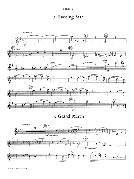 Suite from Tannhäuser: Flute