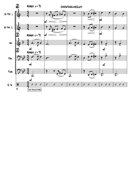 CHRISTMAS MEDLEY - for Brass Quintet image number null