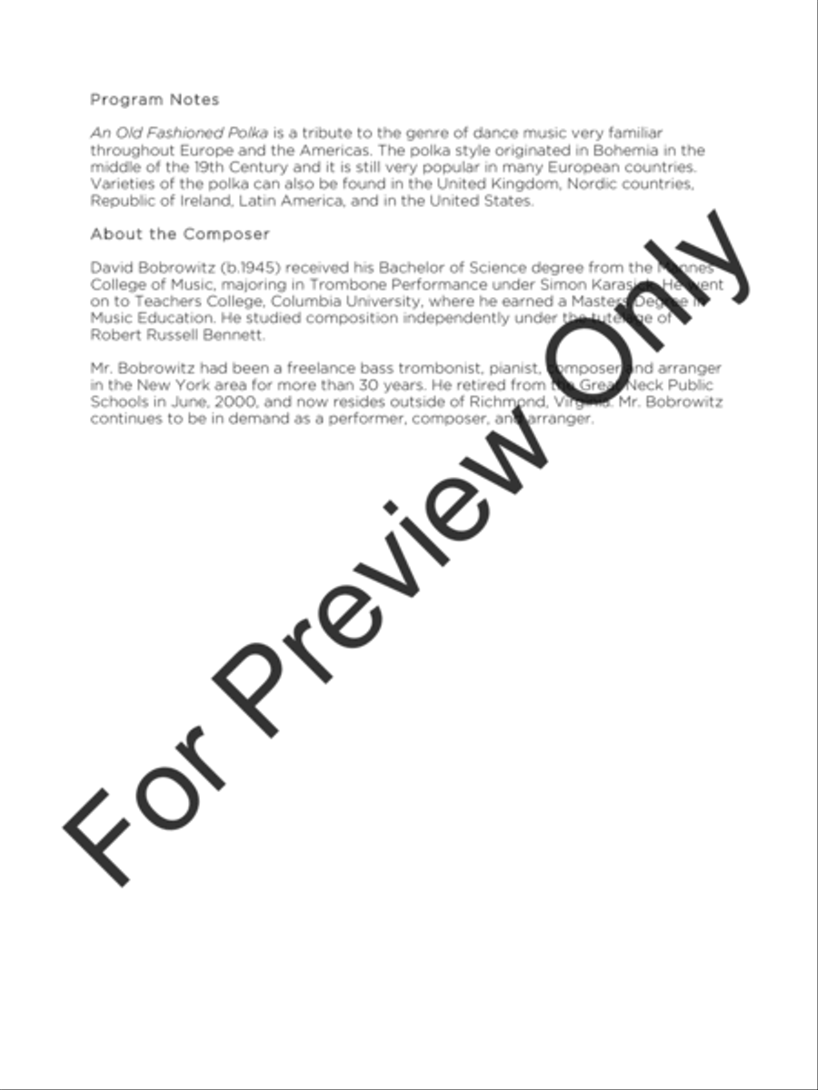 An Old-Fashioned Polka An Old-Fashioned Polka String Orchestra scores gallery preview page 3