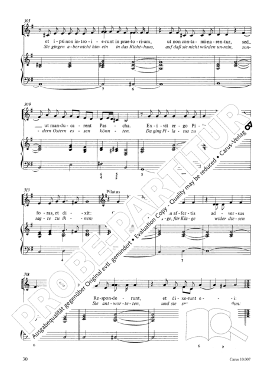 St. John Passion (Johannes-Passion) TB scores gallery preview page 31