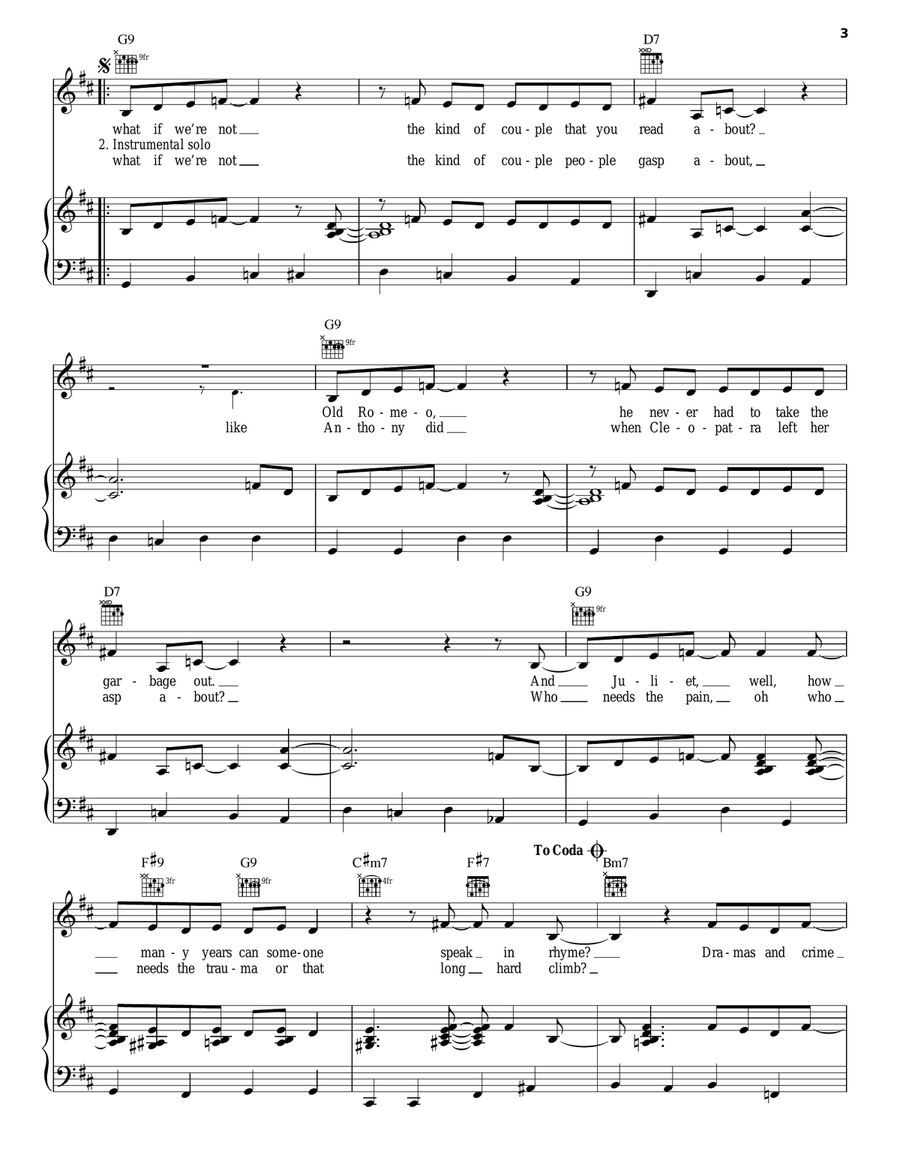 Adam And Eve Piano, Vocal, Guitar scores gallery preview page 3