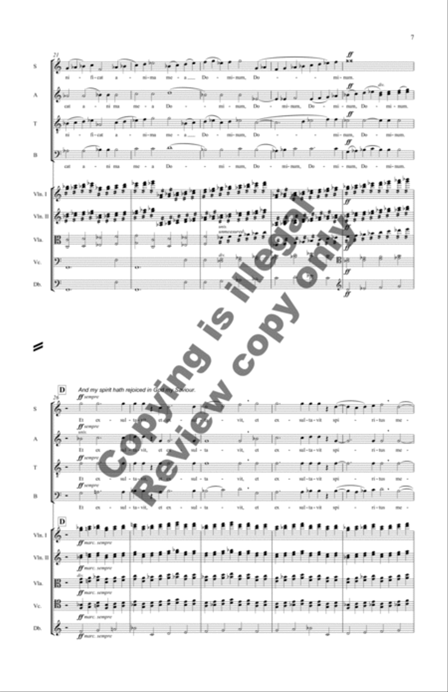 Magnificat (Full Score) Choir scores gallery preview page 10